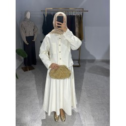 Krinkıl Etekli Takım - Bej