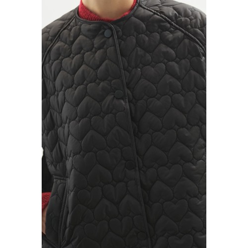 Kapitone Mont - Siyah