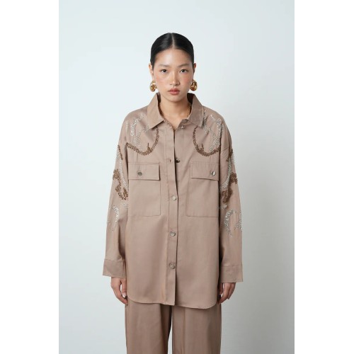 Tensel İşlemeli Ceket