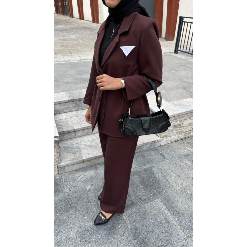 Ceket Pantolon Takım - Bordo