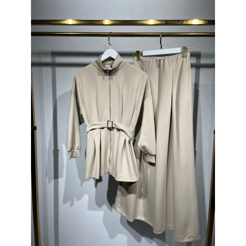 Oysho Kemer Detaylı Takım - Bej