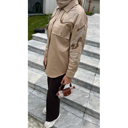 Tensel İşlemeli Ceket