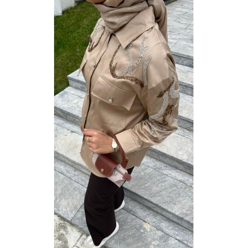 Tensel İşlemeli Ceket