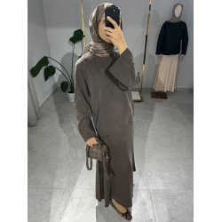 Kupra Etekli Takım - Kahverengi