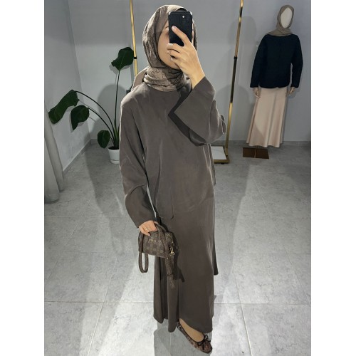 Kupra Etekli Takım - Kahverengi