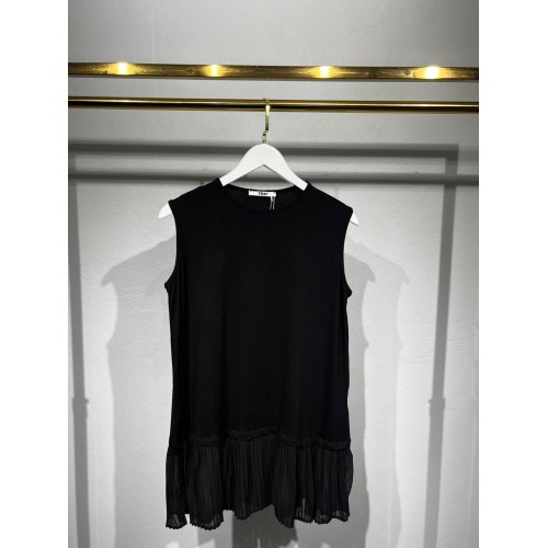 Piliseli İçlik - Siyah Piliseli İçlik - Siyah