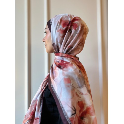 Soft Pamuk Şal - Bordo